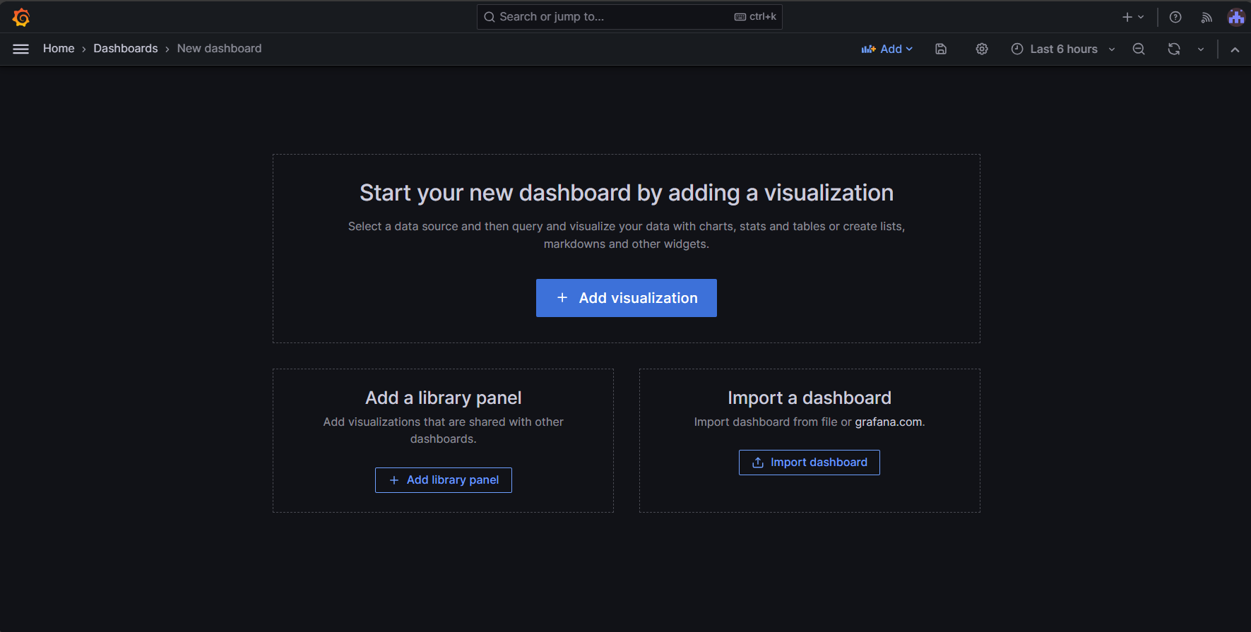 Screenshot of Add visualization.