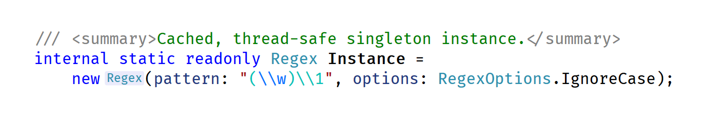 Unsupported regex still being cached