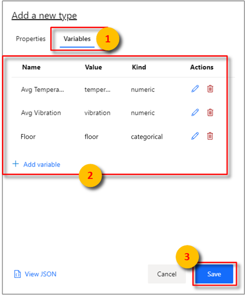 Add type variables.