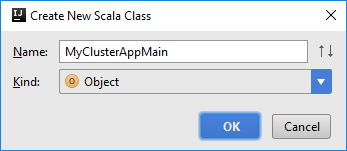 IntelliJ IDEA 新しい Scala クラスを作成します。