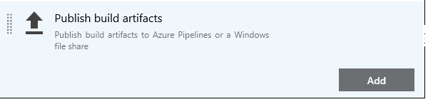 Visual Studio ビルド成果物タスクを BizTalk Server プロジェクトに追加します。