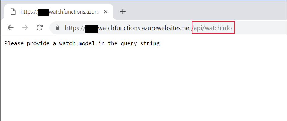 エラー メッセージを示す Web ブラウザー ウィンドウのスクリーンショット。