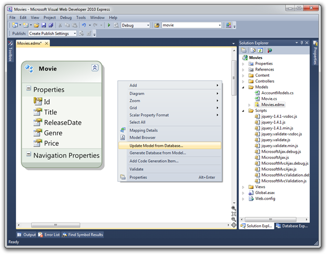 영화 - Microsoft Visual Web Developer 2010 Express(11)