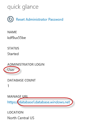 SQL 数据库服务器仪表板