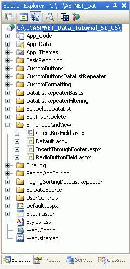 为 SqlDataSource-Related 教程添加 ASP.NET 页