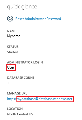 SQL 数据库服务器仪表板