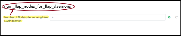 `Number of Nodes for LLAP daemons`。