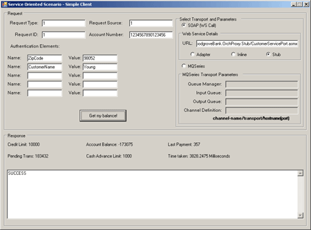 为存根版本BTS_CP_SO_Deploy_StubVersion_Success运行客户端应用程序