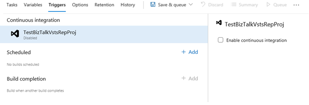 向 BizTalk Server 项目添加并启用 Visual Studio 触发器。