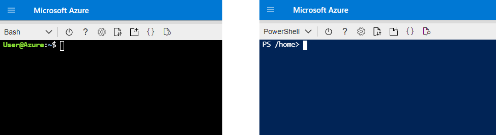 Azure CloudShell Bash 和 PowerShell 环境