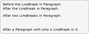 屏幕截图：LineBreak 示例