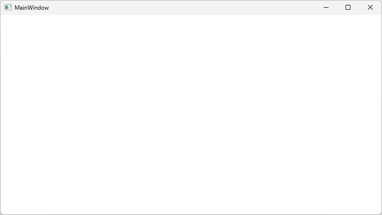空白 WPF 应用