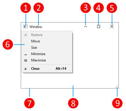 显示 WPF 窗口部分的屏幕截图。