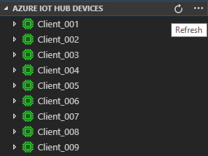 刷新 IoT 中心设备列表
