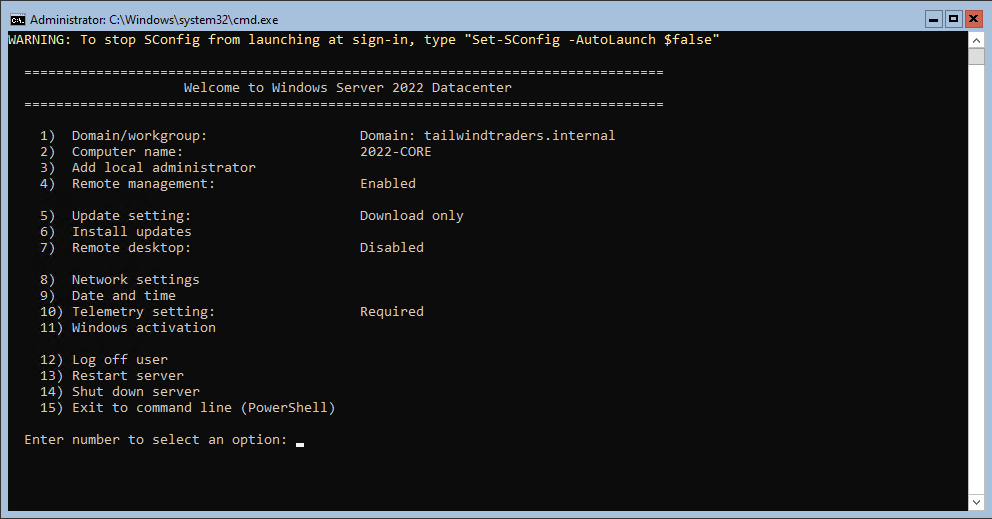 SConfig 用户界面