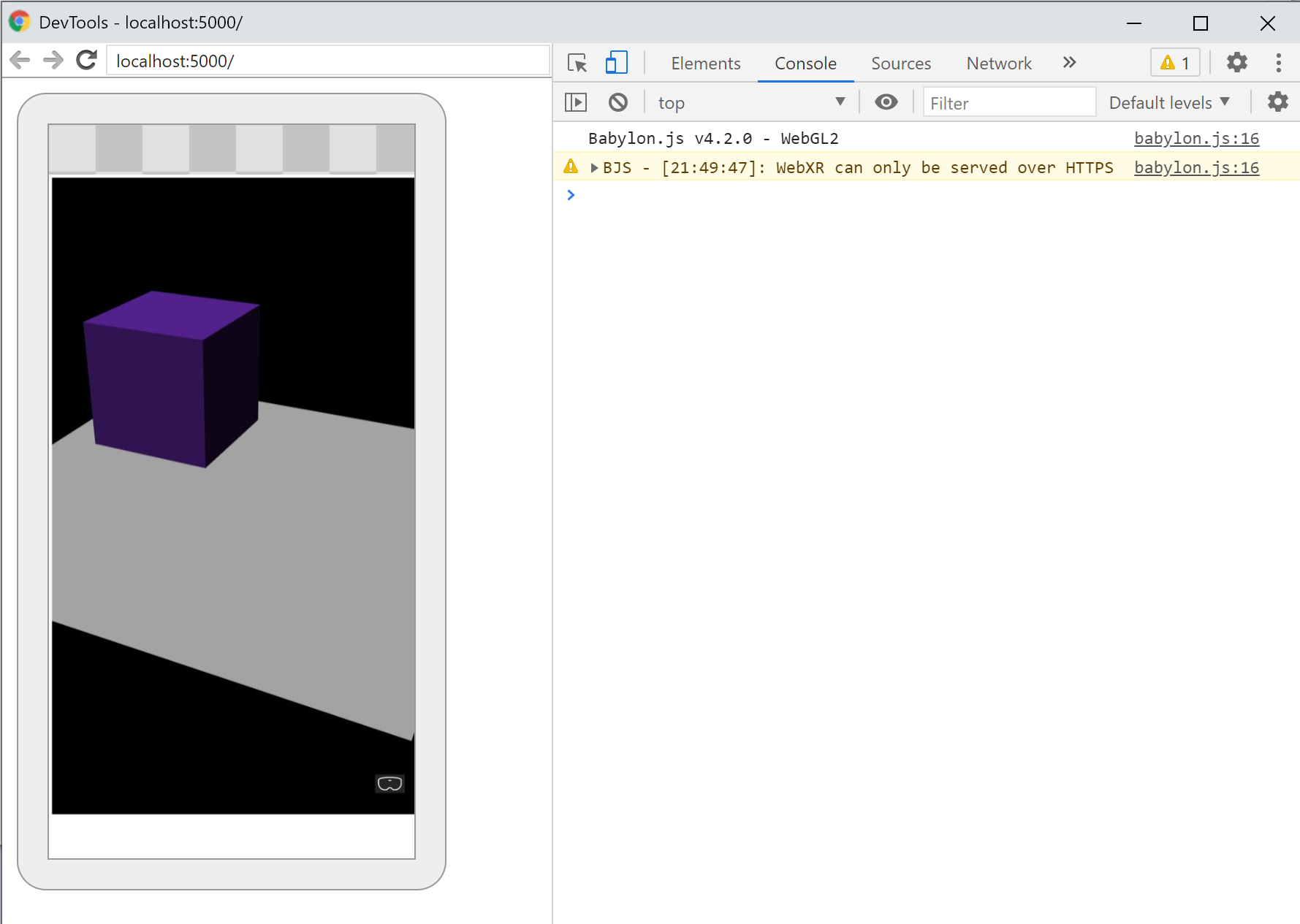 Chrome DevTools 调试窗口