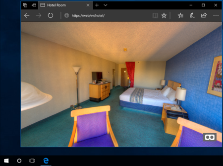 在桌面上从 Microsoft Edge 输入 VR